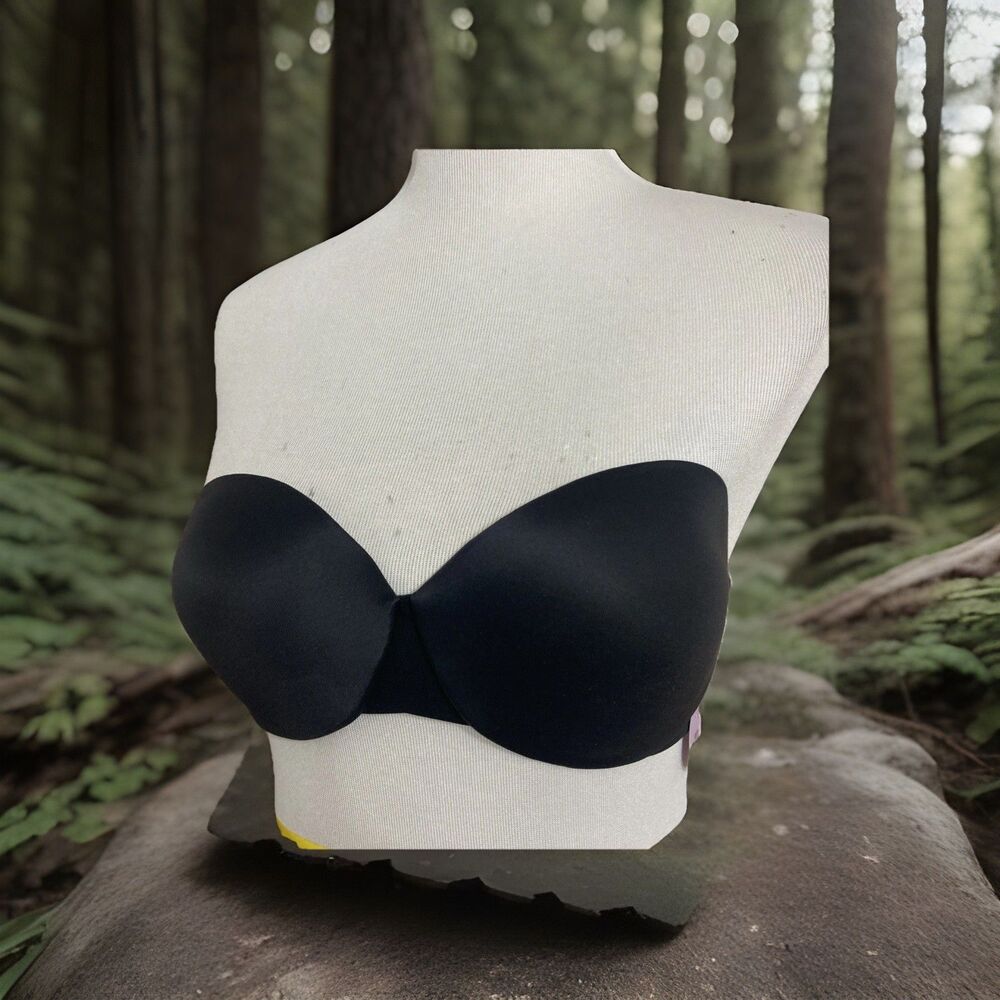 Maidenform Black Strapless Lift Bra Sz 34B Smooth Dreamfit Back Closure Sexy